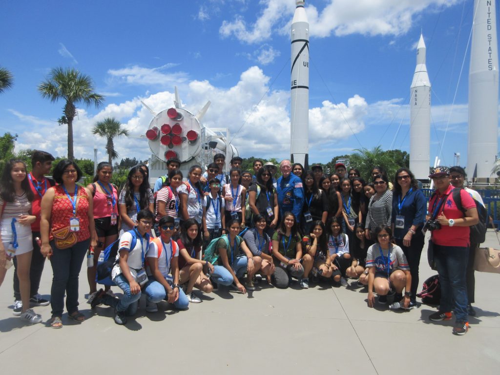 students of DPS Vasant Kunj in Kennedy Space Center