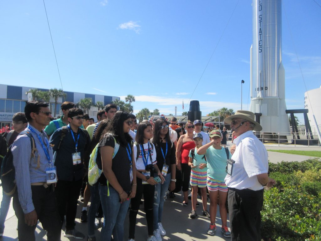 students of DPS Vasant Kunj in Kennedy Space Center